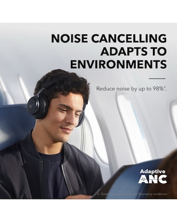 Soundcore Space One Noise Cancelling Over-Ear Headphones - Black