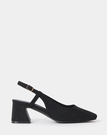 Vivi Block Heel Slingback Shoes - Extra Wide Fit (EEE)