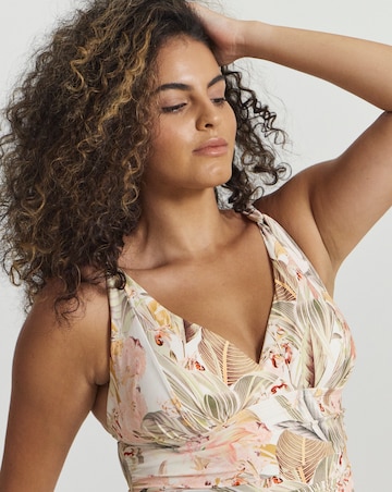 MAGISCULPT Full Contour Shaping Swimsuit Longer Length Tropical Print