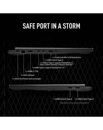 ASUS TUF Gaming Laptop - 16in NVIDIA GeForce RTX 5060 AMD Ryzen 7 16GB 1TB 165Hz