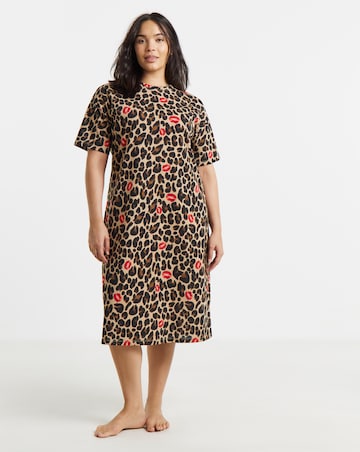 Pretty Secrets Value Nightie Animal And Lips Print