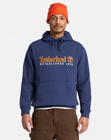 Timberland Established 1973 Embroidered Logo Hoodie - Navy