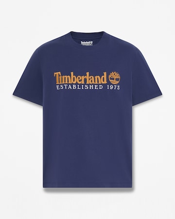 Timberland Established 1973 Short Sleeve Embroidered T-Shirt - Navy