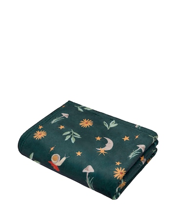 Fusion Botanical Mushrooms Fleece Throw