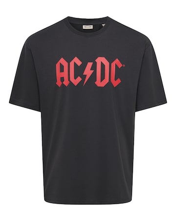 Only & Sons ACDC Relaxed Fit T-Shirt - Black
