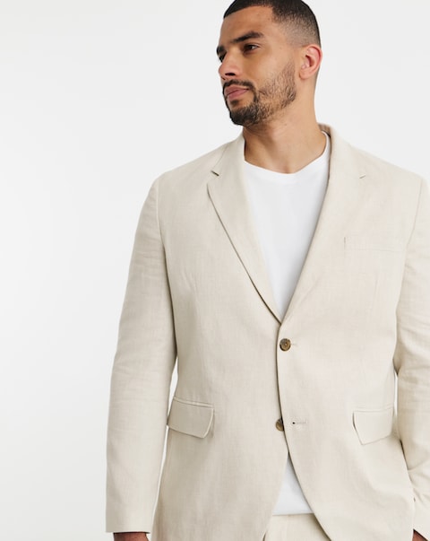 JACK & JONES Premium Martin Linen Blend Suit Jacket