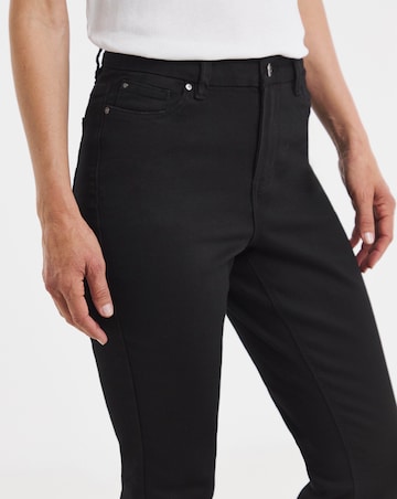 Black Stretch Denim Slim Leg Jeans