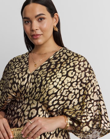 Joanna Hope Metallic Animal Dress
