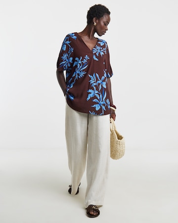 Printed Crinkle Tunic
