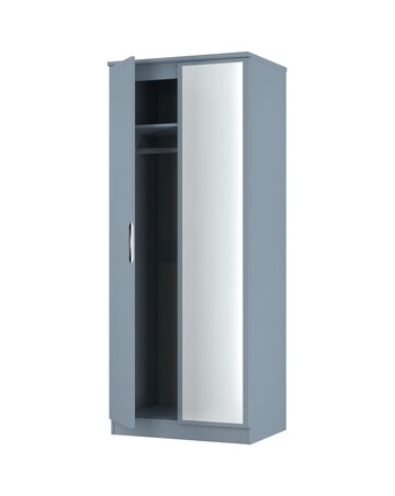 Haydn Ready Assembled 2 Door Mirrored Wardrobe - Kids