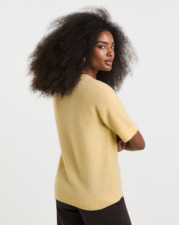 Sponge Short Sleeve Boxy Knitted Tee