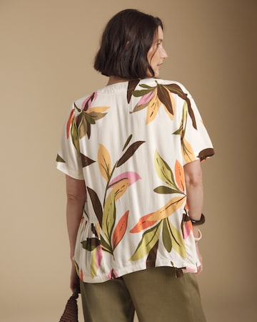 Julipa Printed Crinkle Blouse
