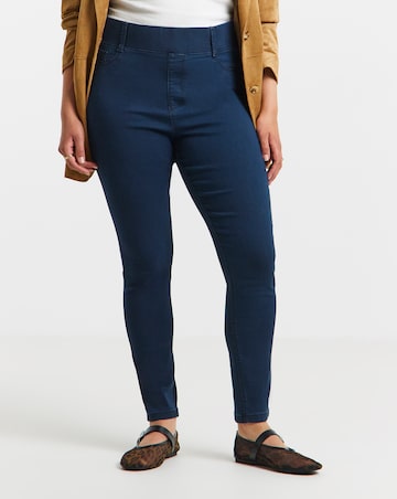 Dark Blue Skinny Pull On Jegging