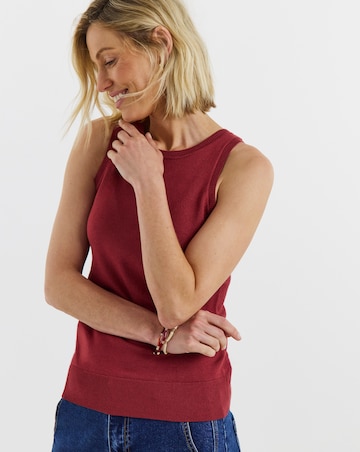 Fine Knit Short Sleeve Cardigan And Vest Twinset