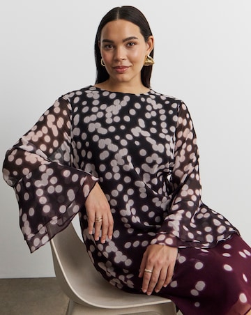 Joanna Hope Chiffon Shift Dress