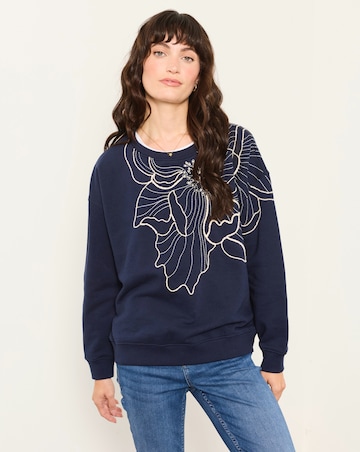 FatFace Emily Embroidered Top