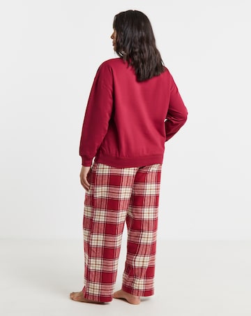 Pretty Secrets Dog Graphic Check Pyjama Set