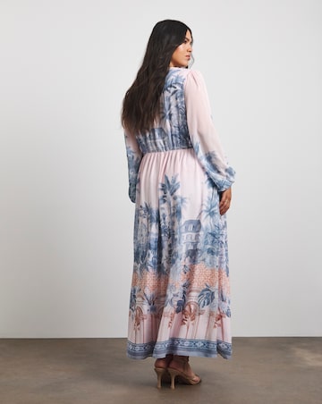 Joanna Hope Printed Volume Maxi Dress