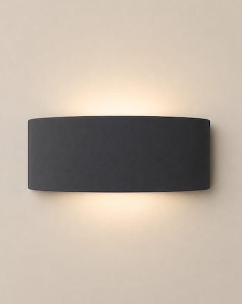 New In - Vincent Dark Navy Curved Wall Light