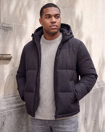 Jack & Jones Galaxy Puffer Jacket - Black
