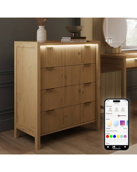 XR Living Dakota Chest of Drawers With App Control Lights