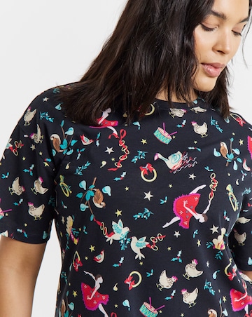 Pretty Secrets Value 12 Days Of Christmas Print Nightie