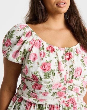 Rose Print Blouse
