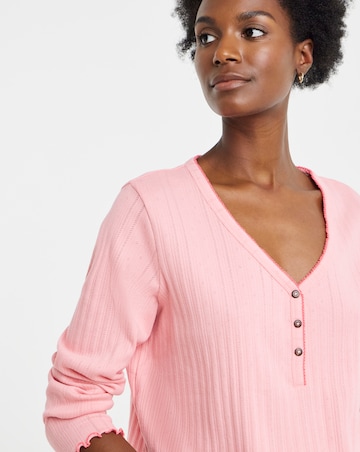 Julipa Pointelle Henley Floral Pyjama Set