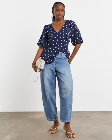Joanna Hope Puff Sleeve Blouse