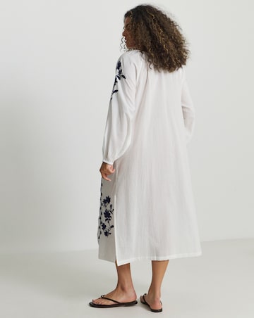Joanna Hope Embroidered Beach Dress