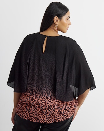 Joanna Hope Leopard Print Blouse