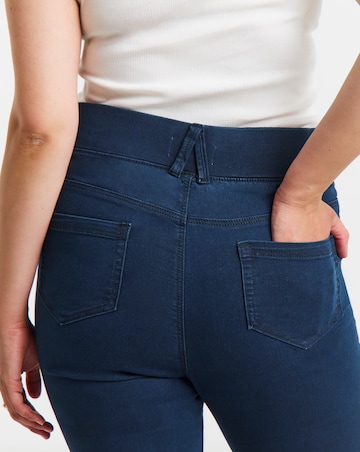 Dark Blue Skinny Pull On Jegging