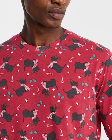 Pretty Secrets Christmas Scottie Dog Family Pyjamas - Mens