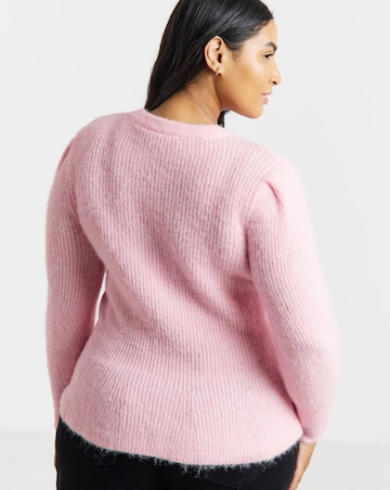 Vila Gracie O-Neck Peplum Knit Jumper