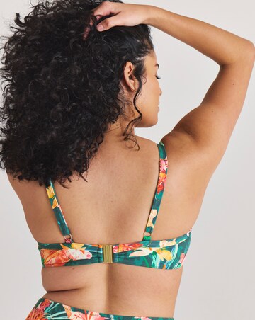 Magisculpt Floral Bead Detail Underwired Bikini Top