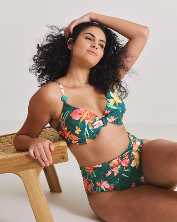 Magisculpt Floral Bead Detail Underwired Bikini Top