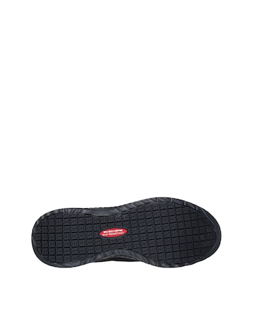 Skechers Black Workwear Squad Choas Trainers - Wide Fit (E)