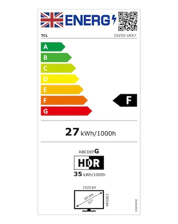 TCL 32V5D-UK 32in FHD QLED Smart Fire TV