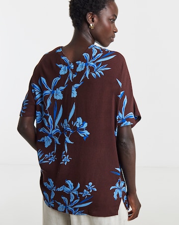 Printed Crinkle Tunic