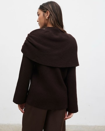 Pretty Lavish Tarla Exaggerated Drape Knit Jumper