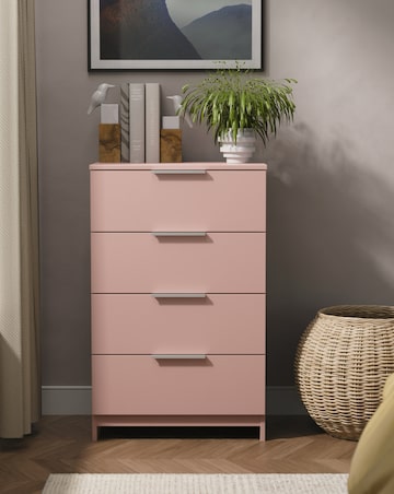 Humber Ready Assembled 4 Drawer Midi Chest - Kids