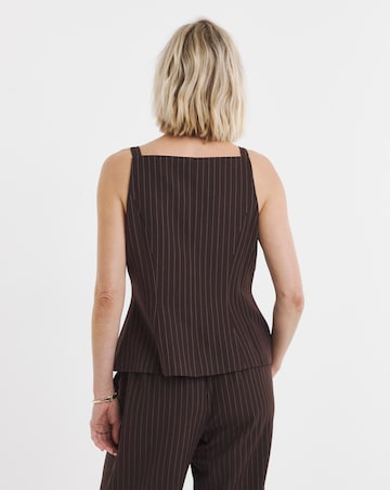 Pinstripe Button Down Top