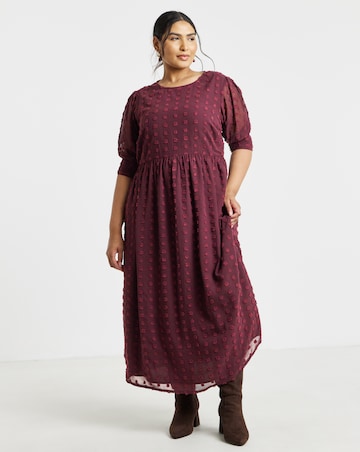 Simply Be Aubergine Smock Dress