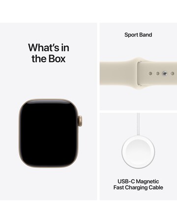 Apple Watch Series 12 GPS 42mm - Light Gold Aluminium/Sand Sport Band - M/L
