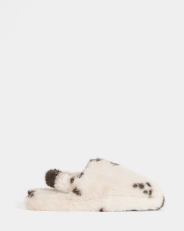 Truth Fluffy Slingback Slippers - Extra Wide Fit (EEE)