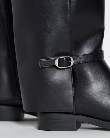 Antonella Straight Leg Knee High Boots - Wide Fit (E) & Curvy Calf