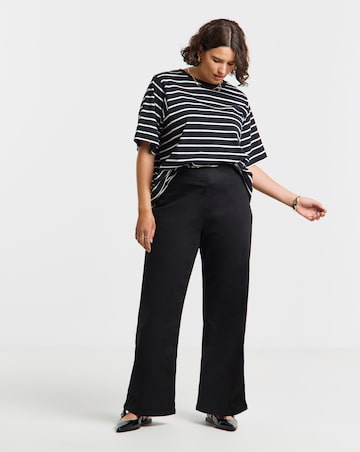 Black Stretch Wide Leg Weekender Jeggings
