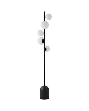 ValueLights Marlow Matte Black Multi Arm Floor Lamp
