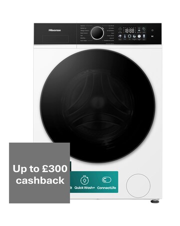 Hisense 3i 9kg 1400rpm KitchenFit Washing Machine White