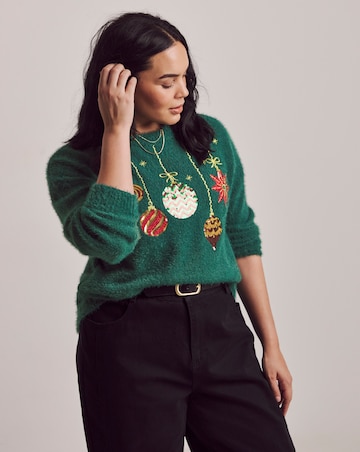 Julipa Chirstmas Bauble Fluffy Jumper